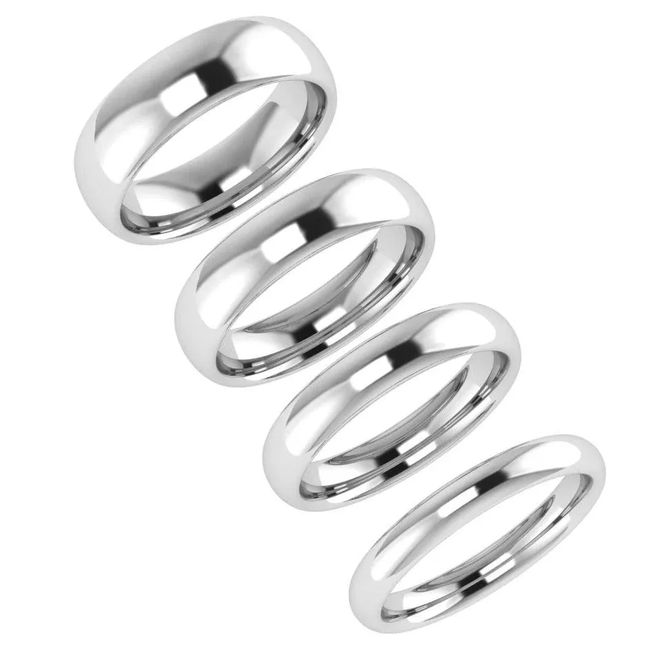 6mm Wedding Band Ring Rose Gold