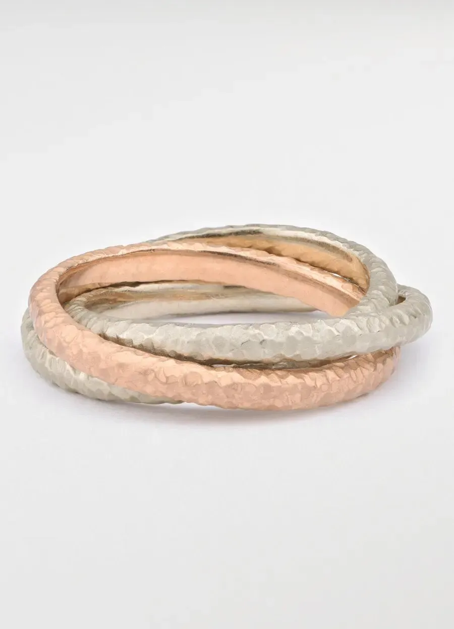9ct White Gold Russian Wedding Band