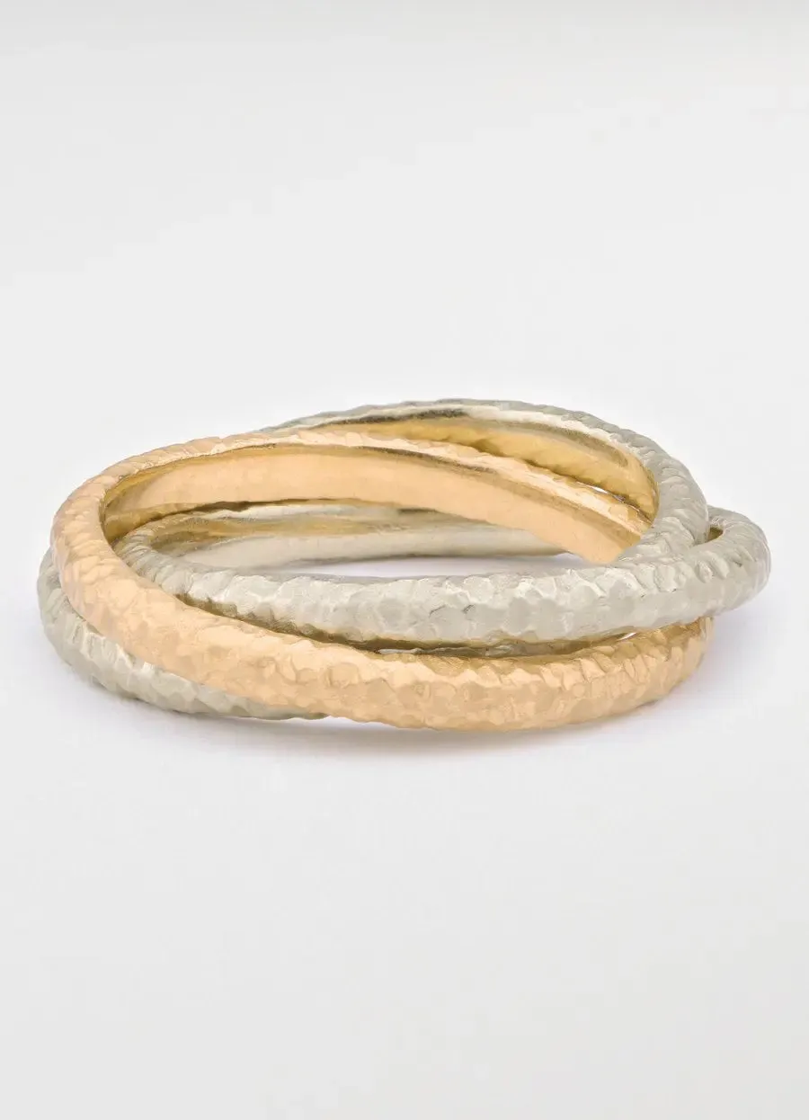 9ct White Gold Russian Wedding Band