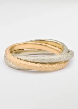 9ct White Gold Russian Wedding Band