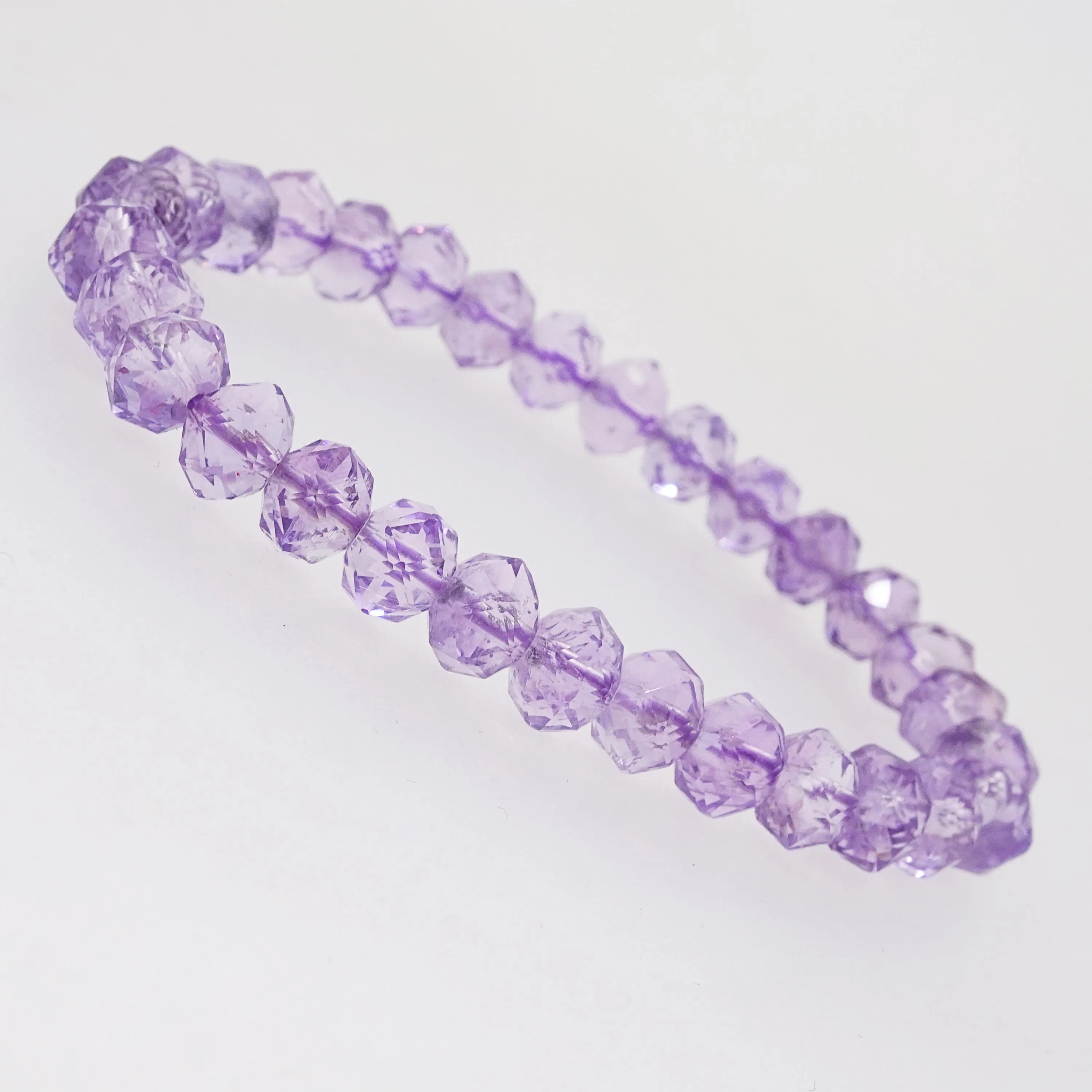 A-Grade Amethyst Faceted Rondelle