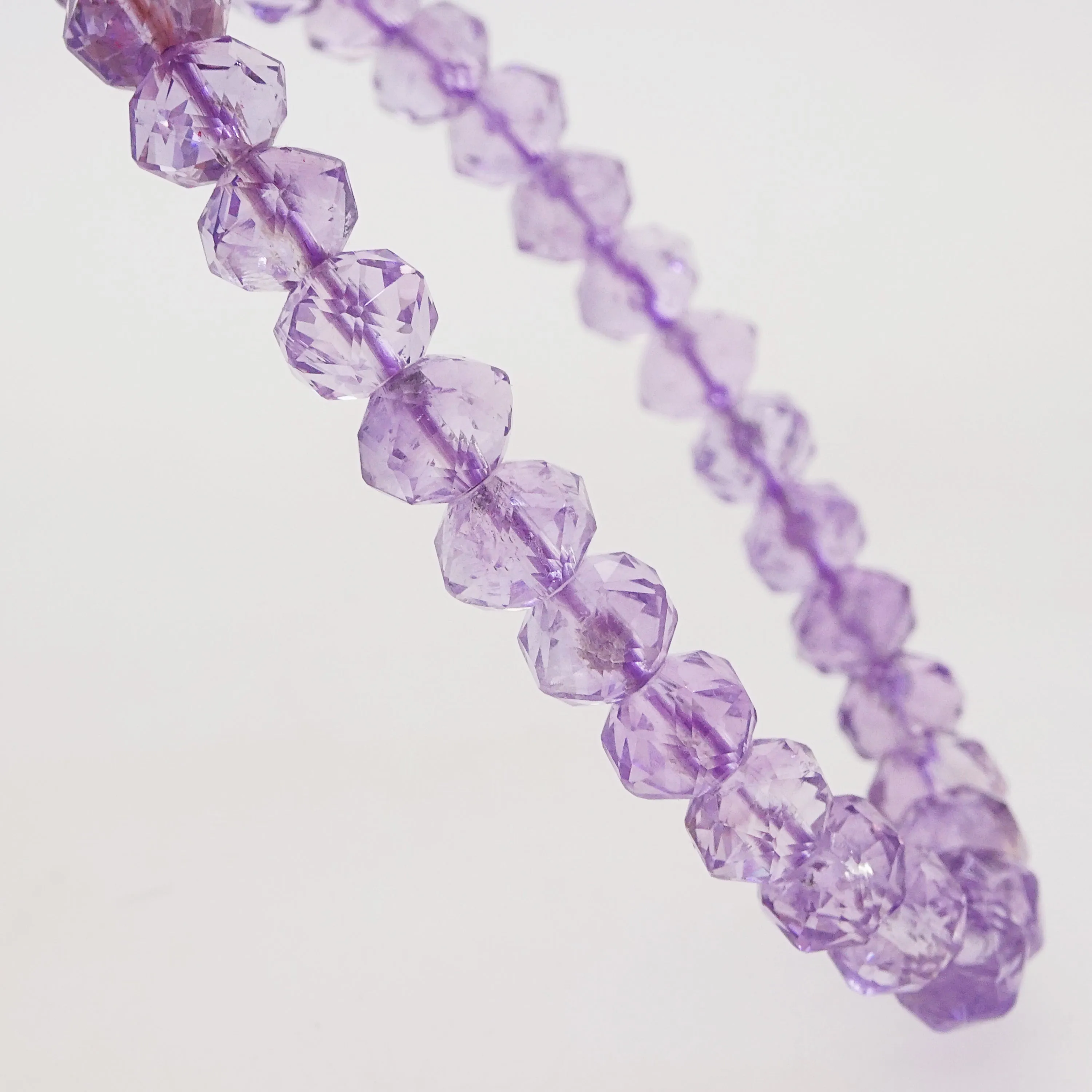 A-Grade Amethyst Faceted Rondelle
