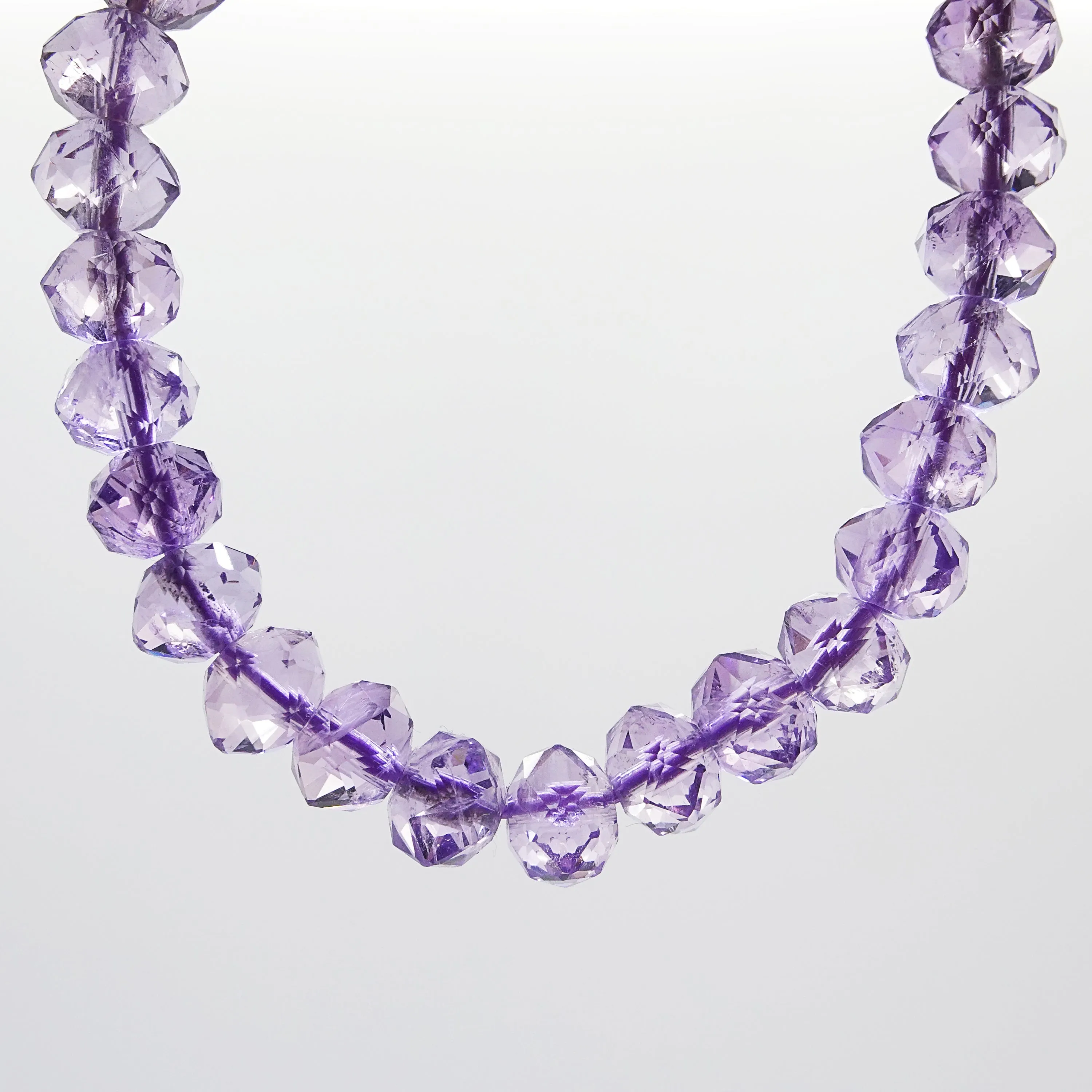 A-Grade Amethyst Faceted Rondelle