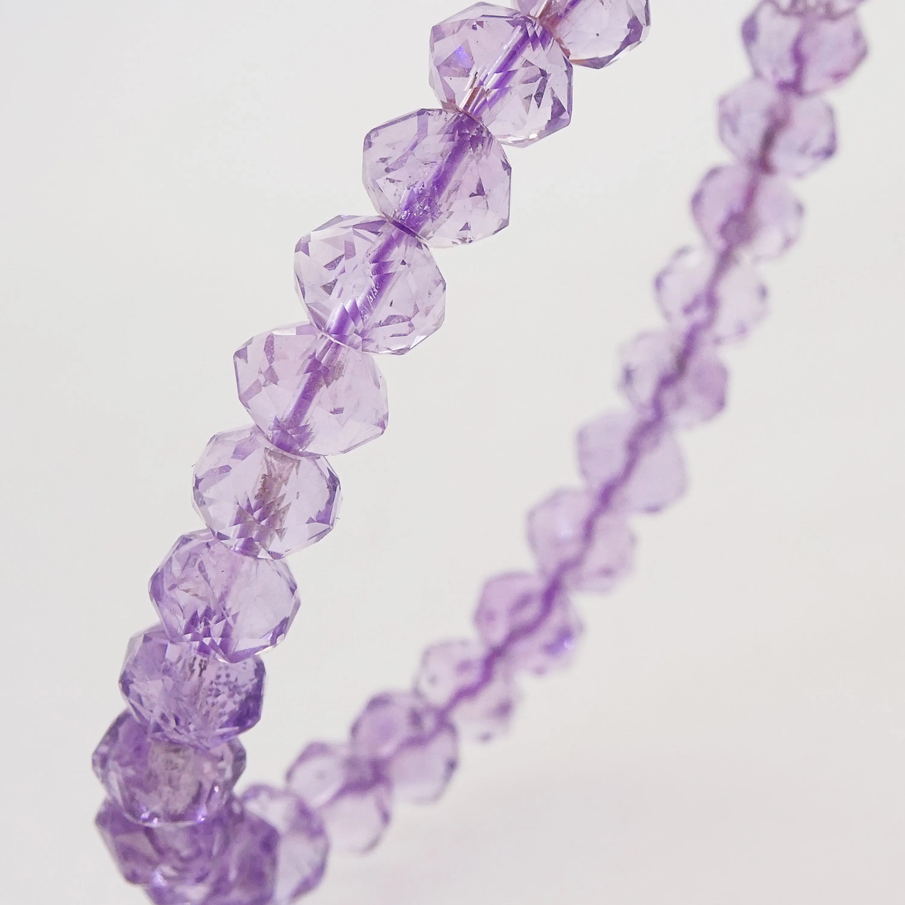 A-Grade Amethyst Faceted Rondelle