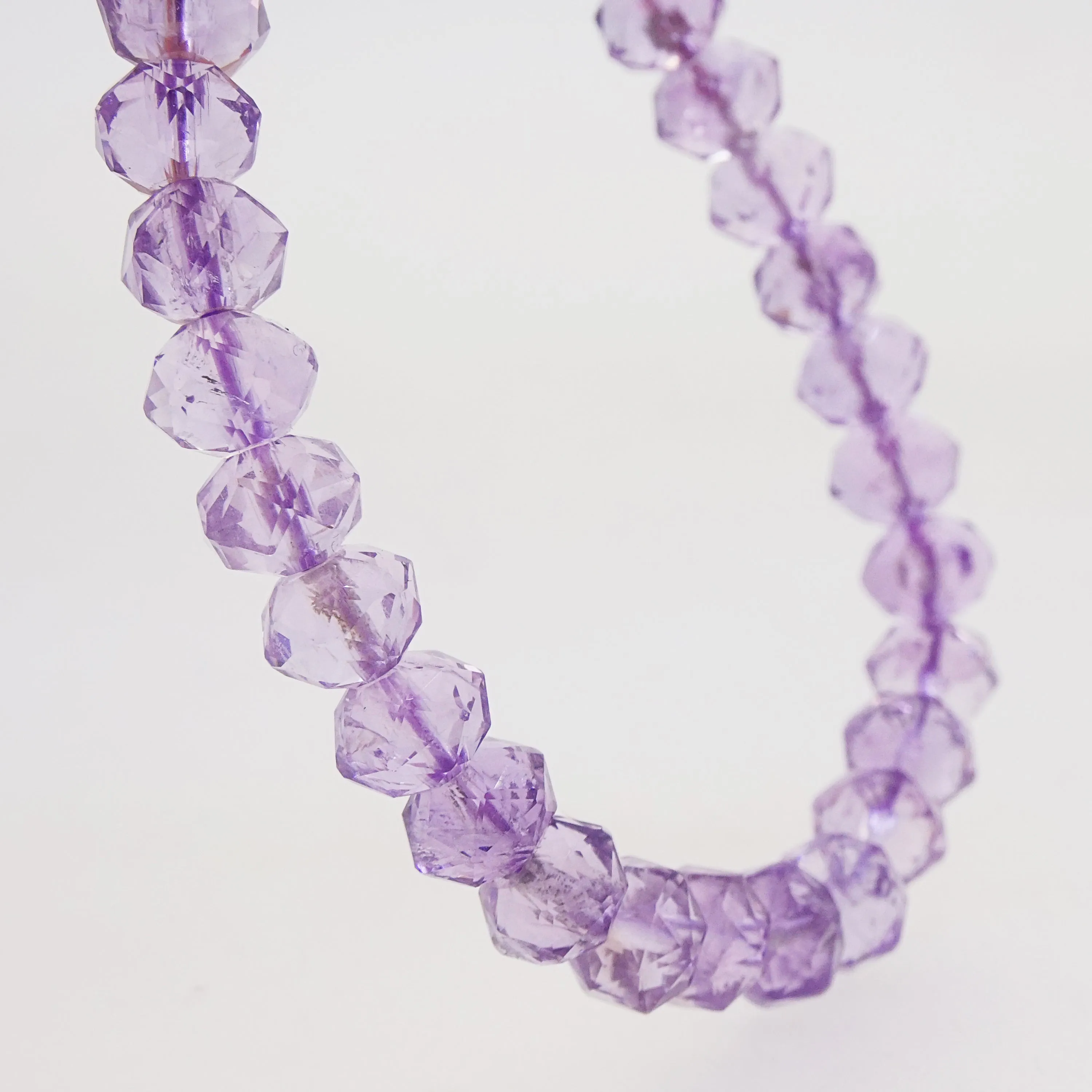 A-Grade Amethyst Faceted Rondelle