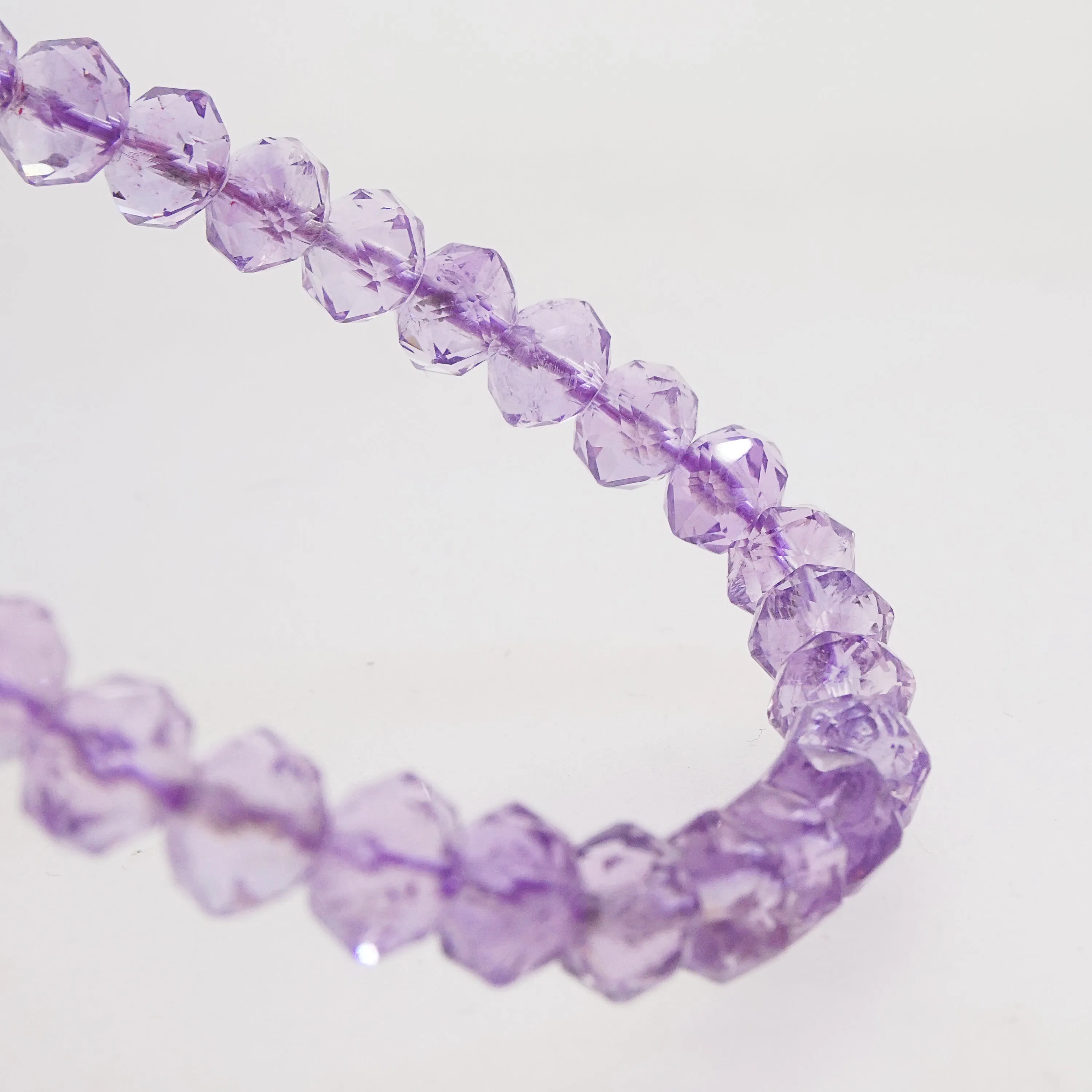 A-Grade Amethyst Faceted Rondelle