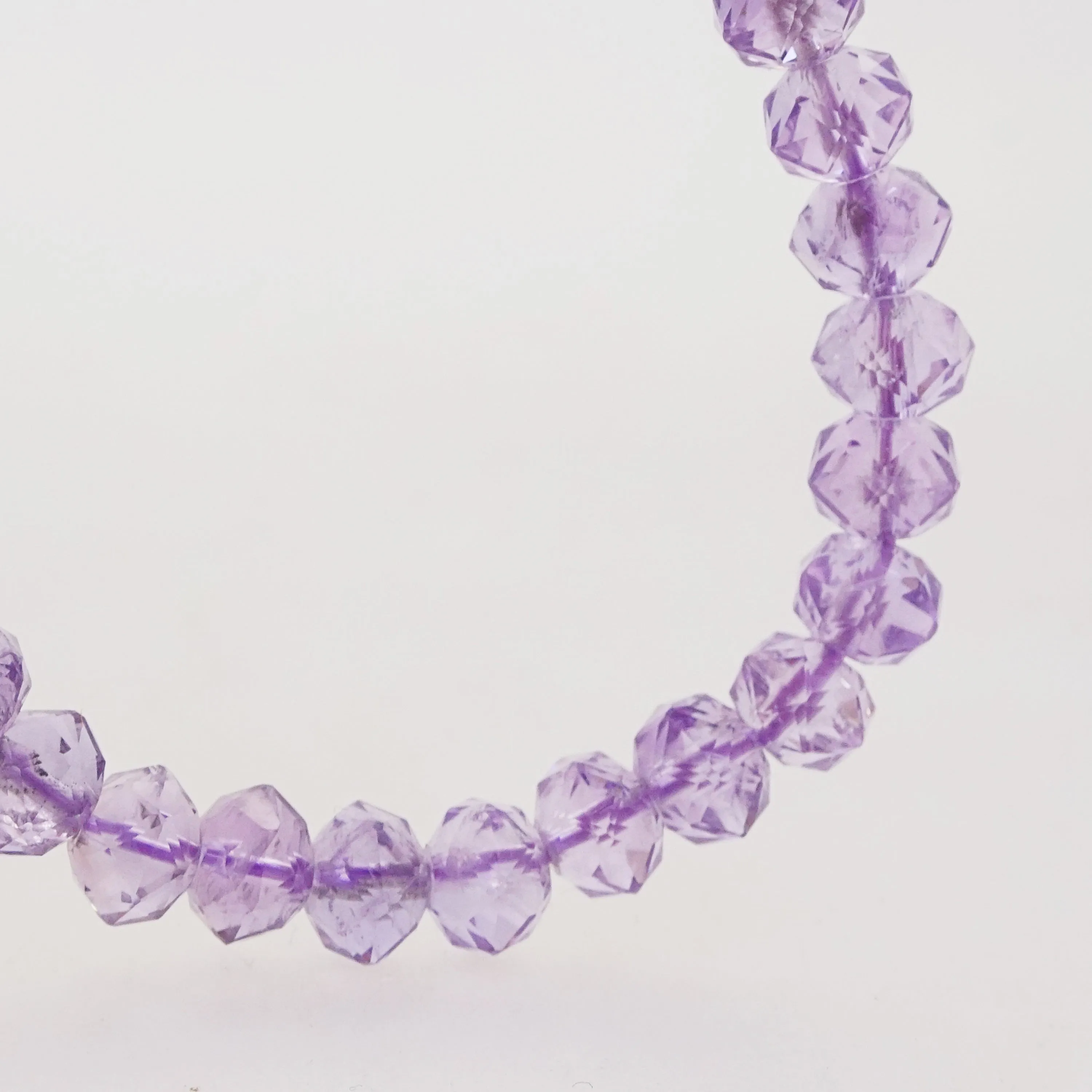 A-Grade Amethyst Faceted Rondelle