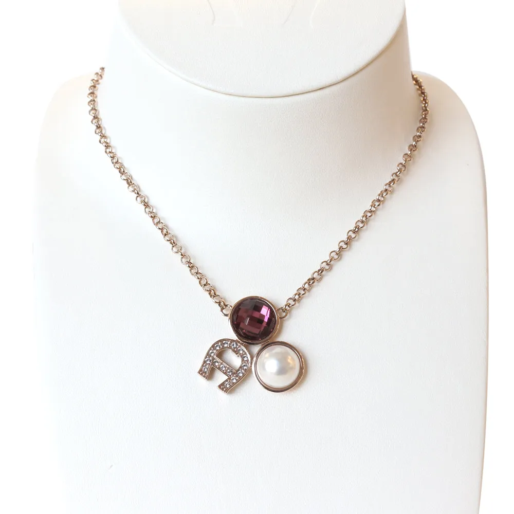 Aigner A Logo Necklace