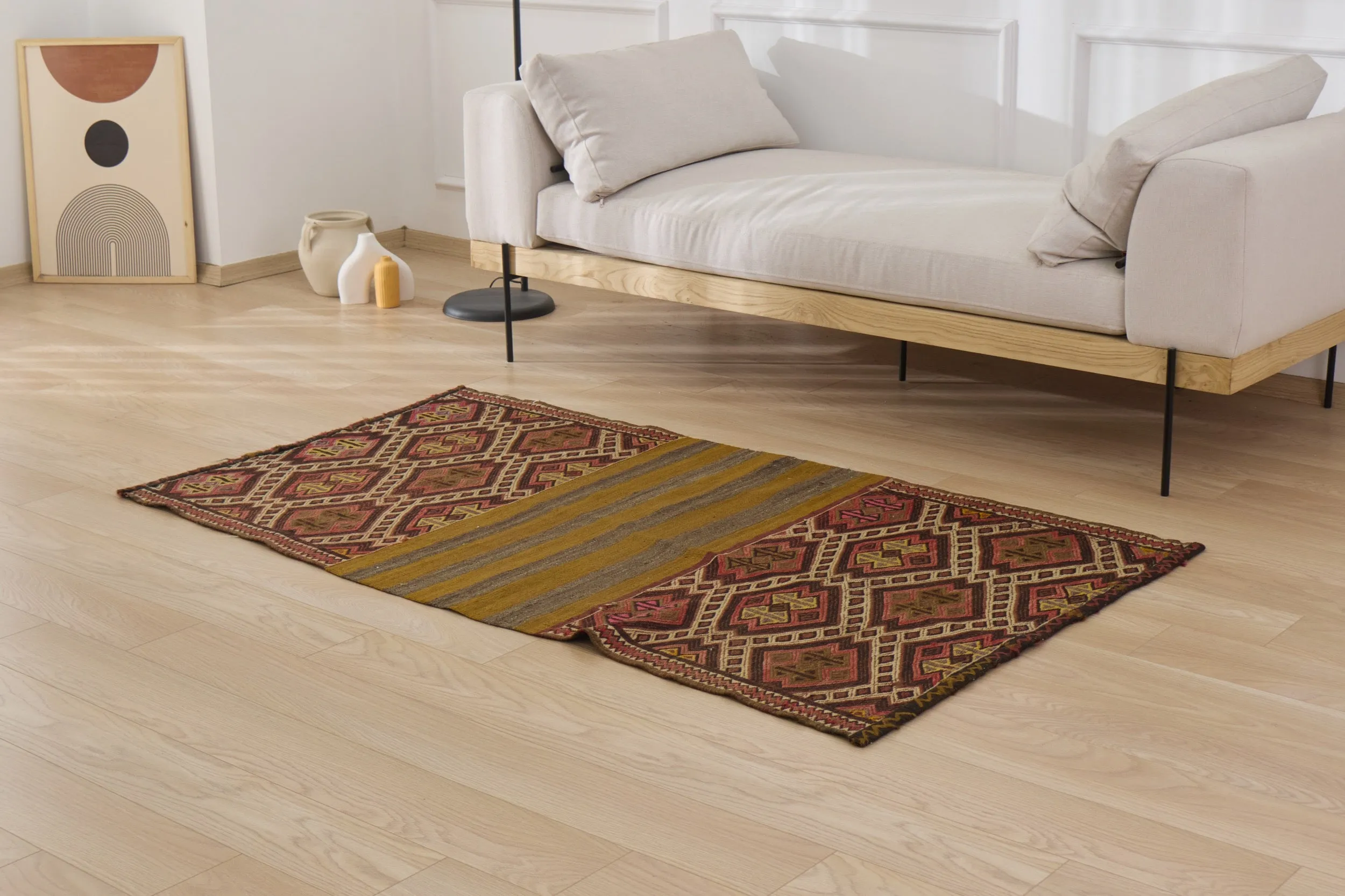 Amber - Vintage Turkish Kilim Rug