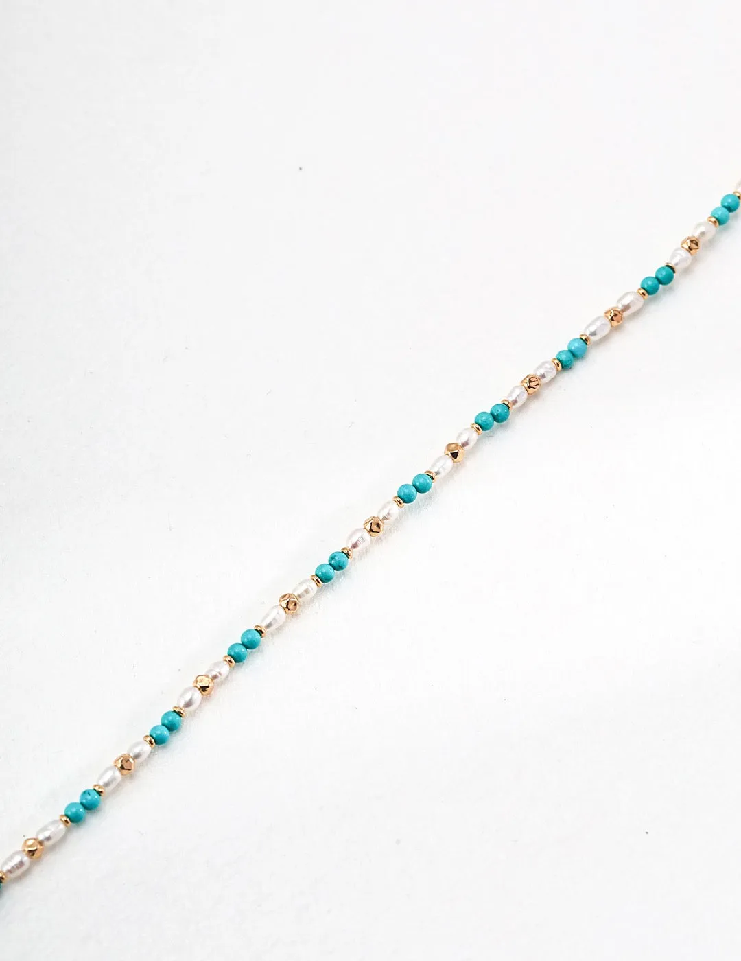Blue Turquoise Pearl Necklace
