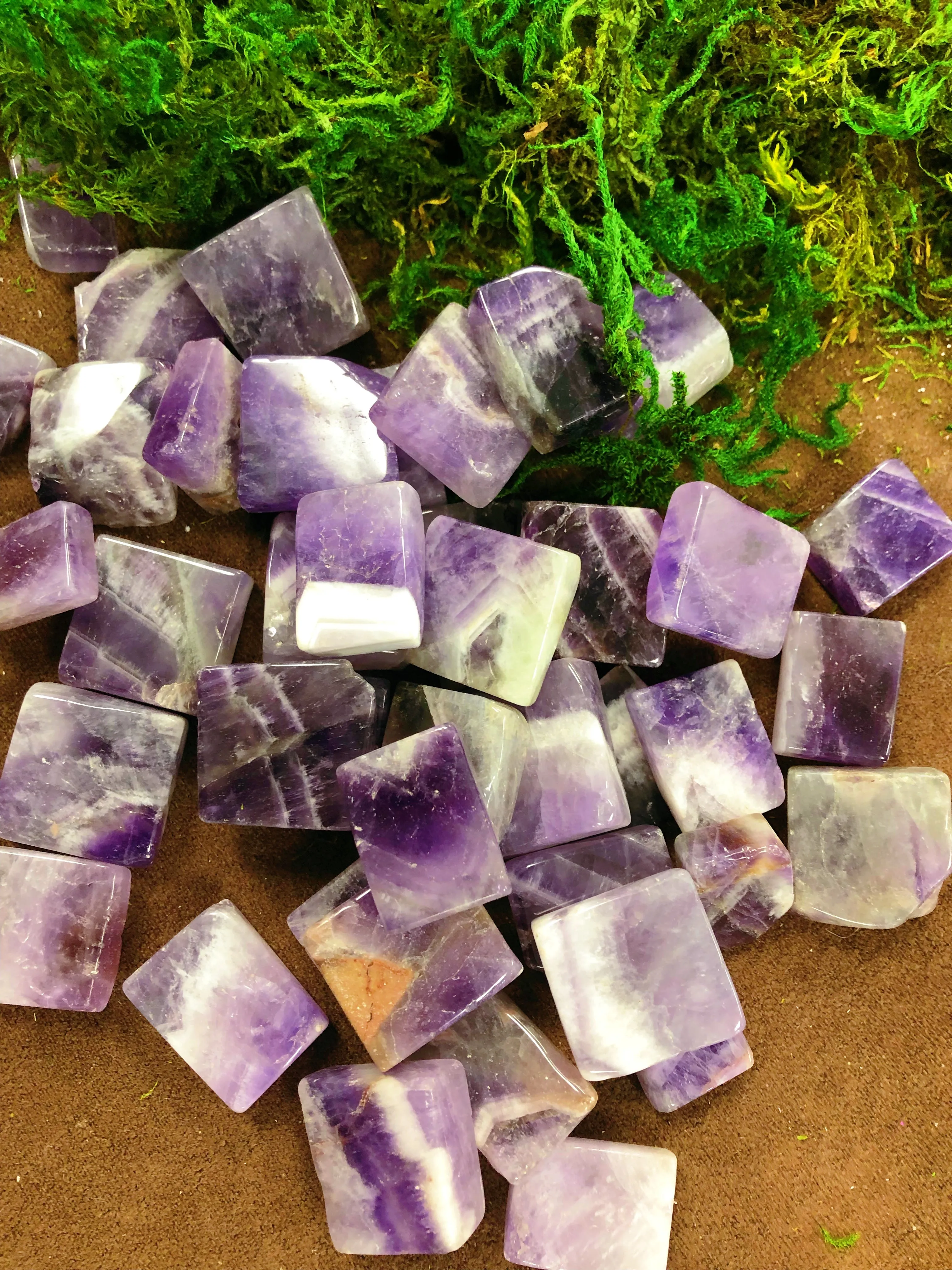 Chevron Amethyst Squares