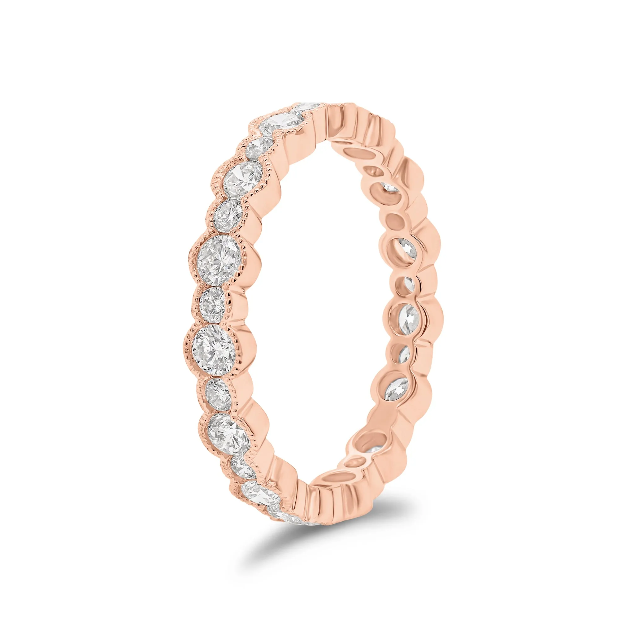 Diamond Milgrain Eternity Ring