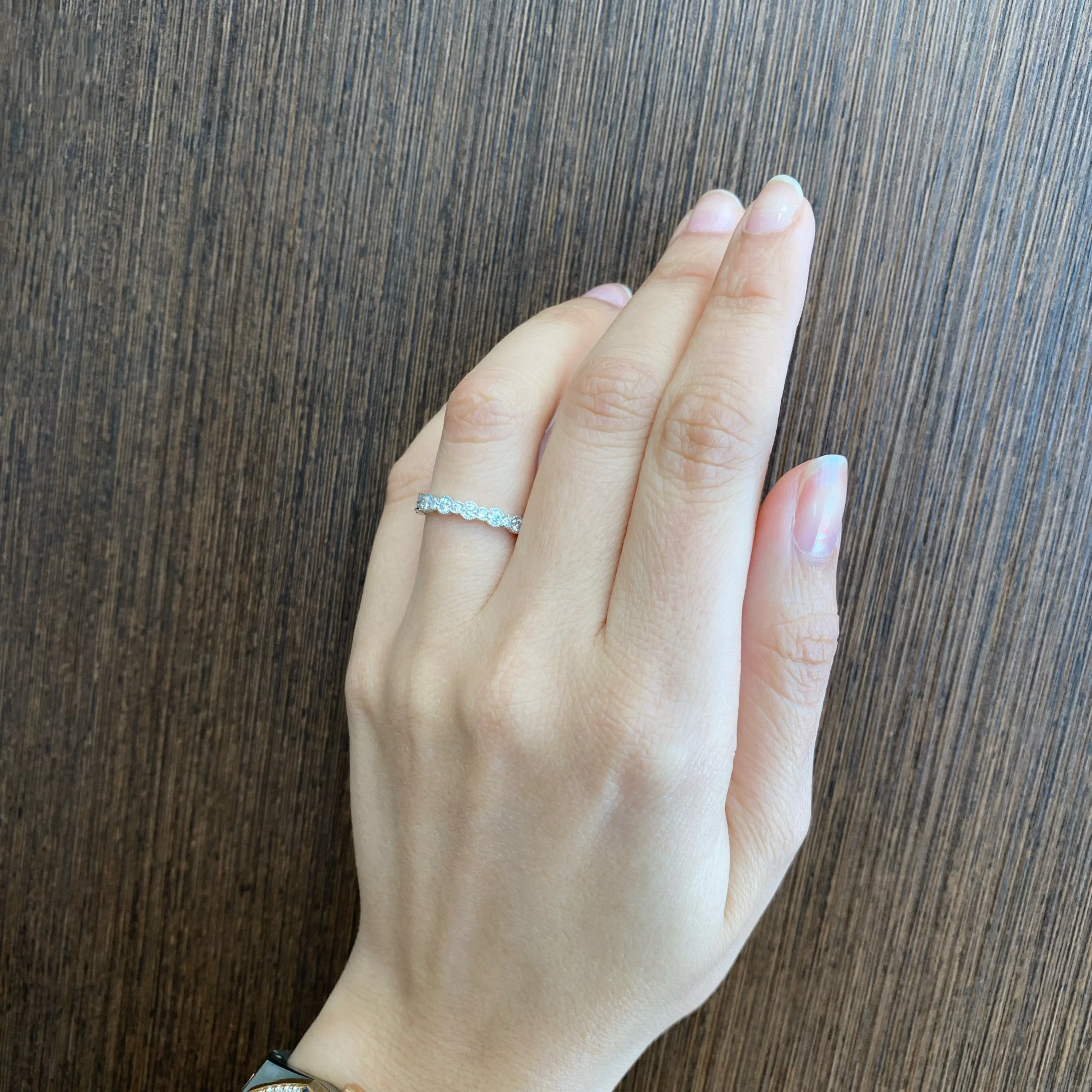 Diamond Milgrain Eternity Ring