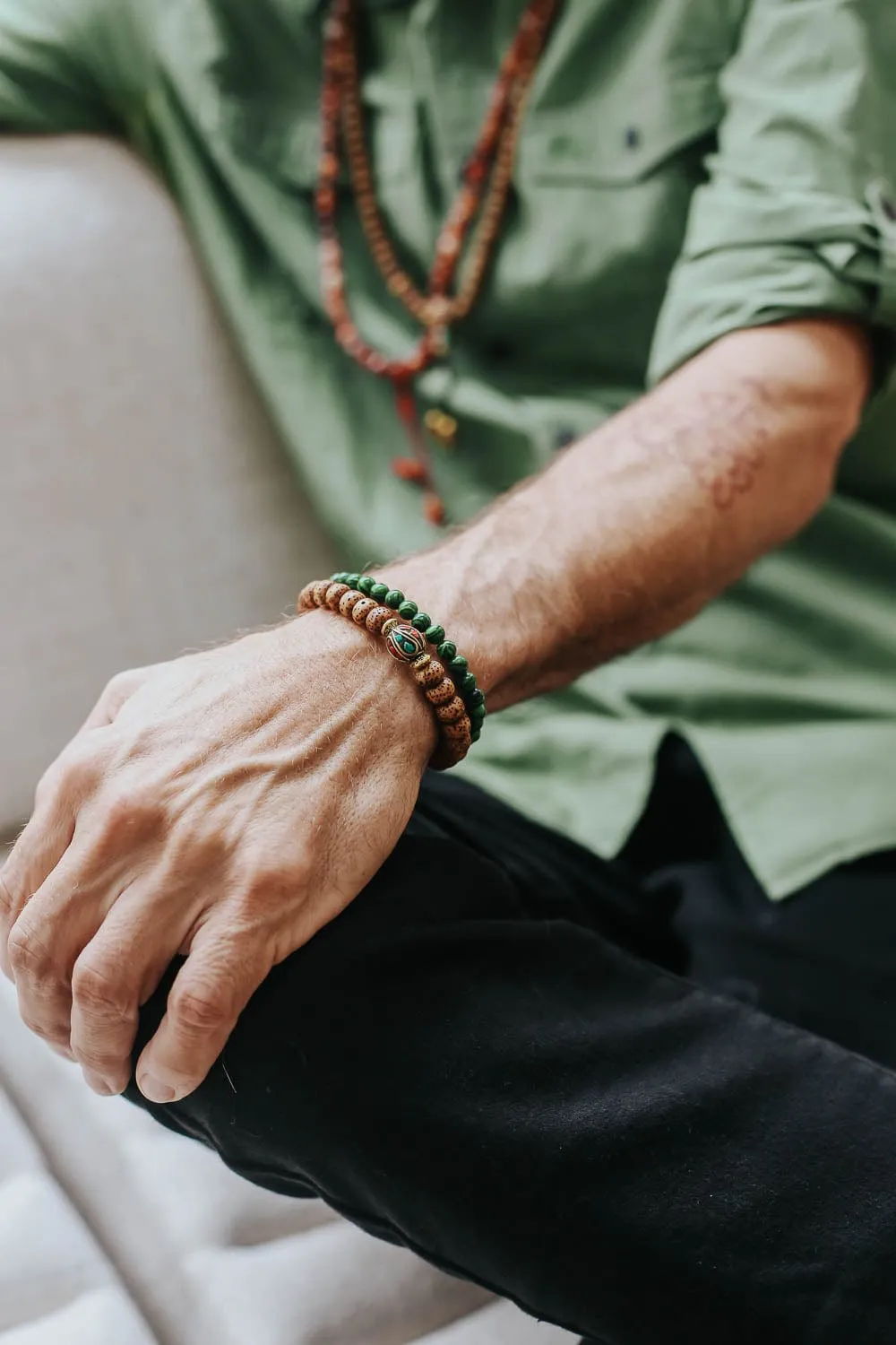 Divine Rebirth Lotus Seed Wrist Mala