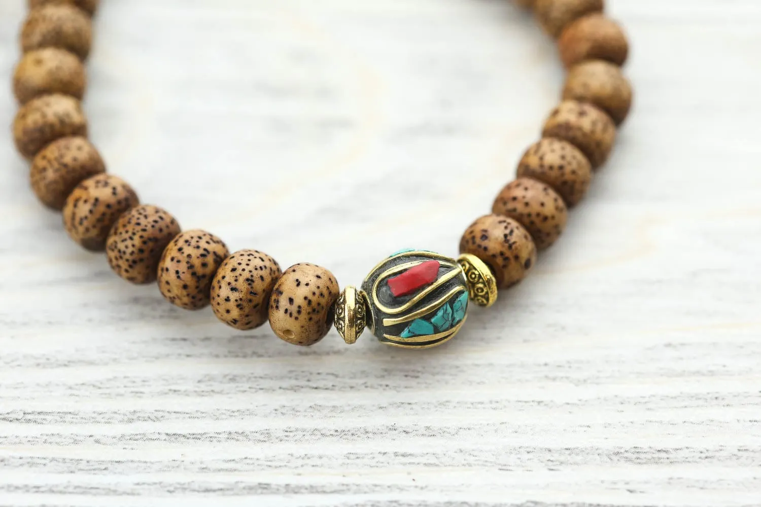 Divine Rebirth Lotus Seed Wrist Mala