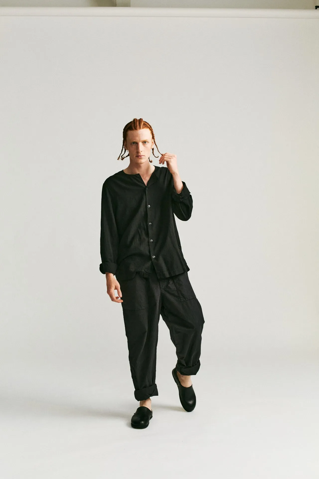DOUBLE DYED JOG AH DOUBLE PANT - LCOT - ONYX