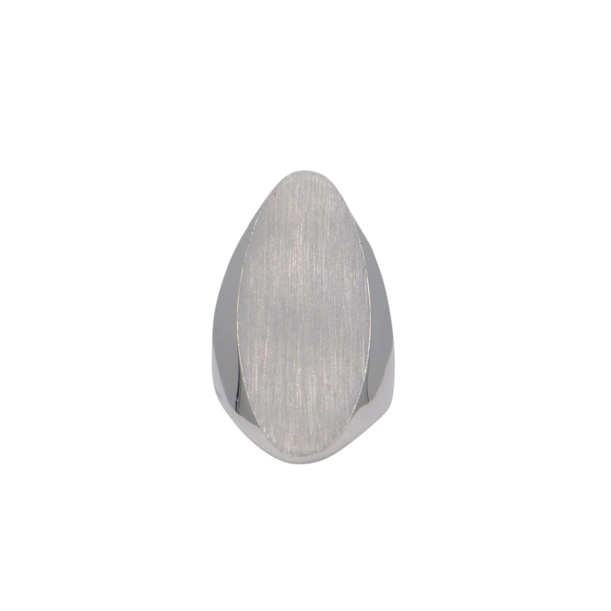 Estate Singed Sterling Silver Oversized Oval Signet Ring