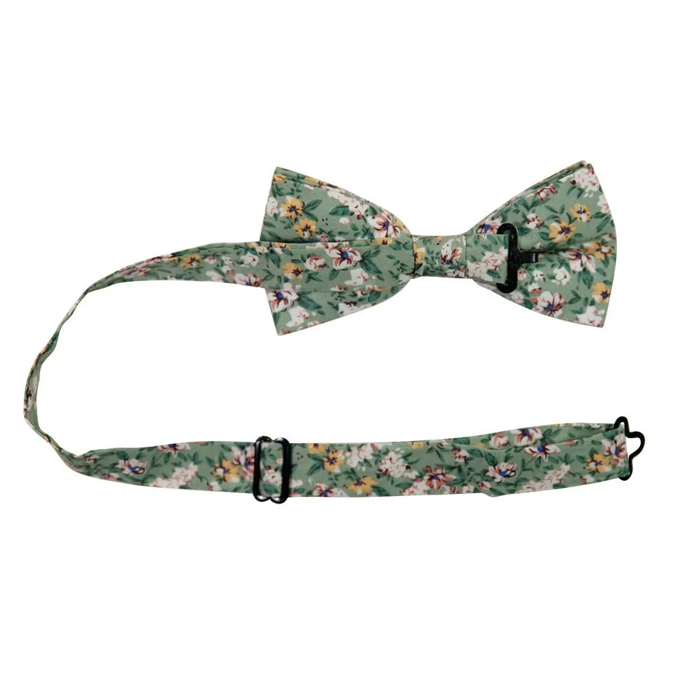 Faded Jade Bow Tie (Pre-Tied)