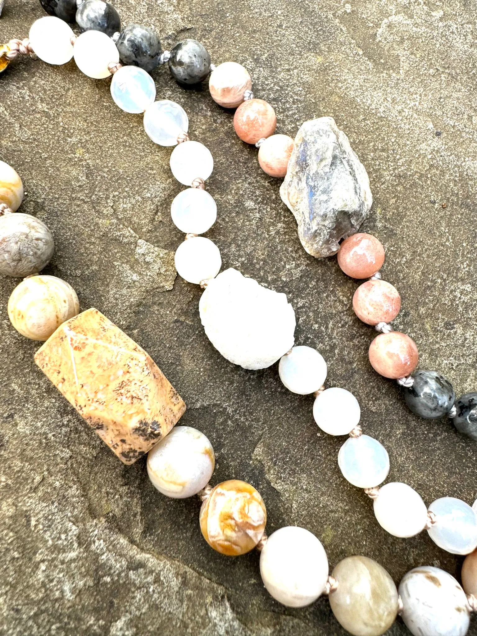 Fossil Coral Gemstone Bracelet