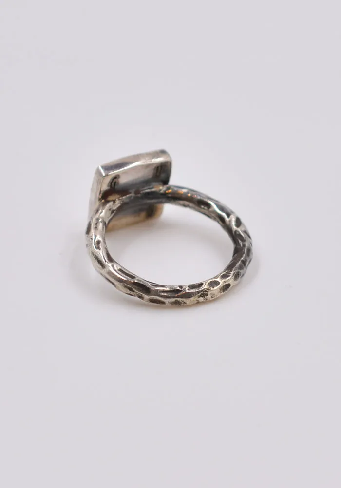 GUIDI G-AN02 SILVER SQUERE RING