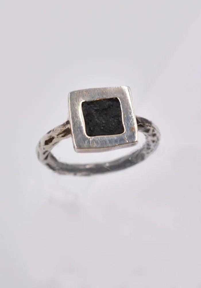GUIDI G-AN02 SILVER SQUERE RING