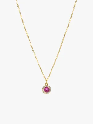 July Birthstone Necklace