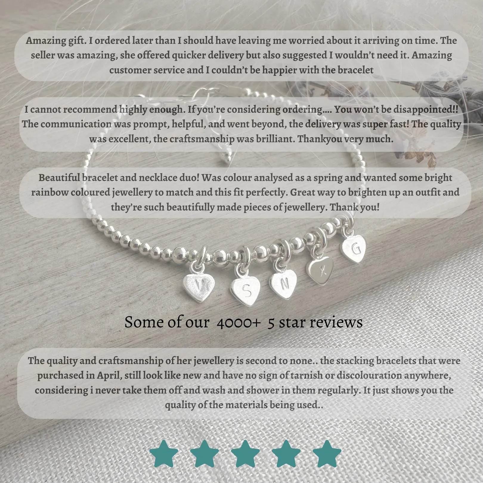 Light Amethyst Bracelet in Sterling Silver, February Birthstone Bracelet