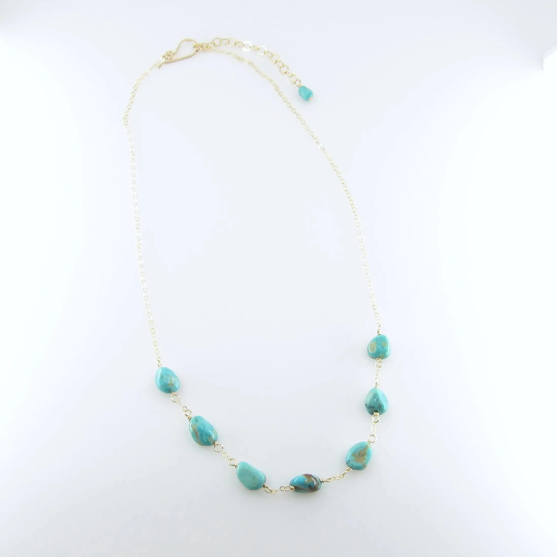 Lucky 7 Kingman Turquoise Necklace