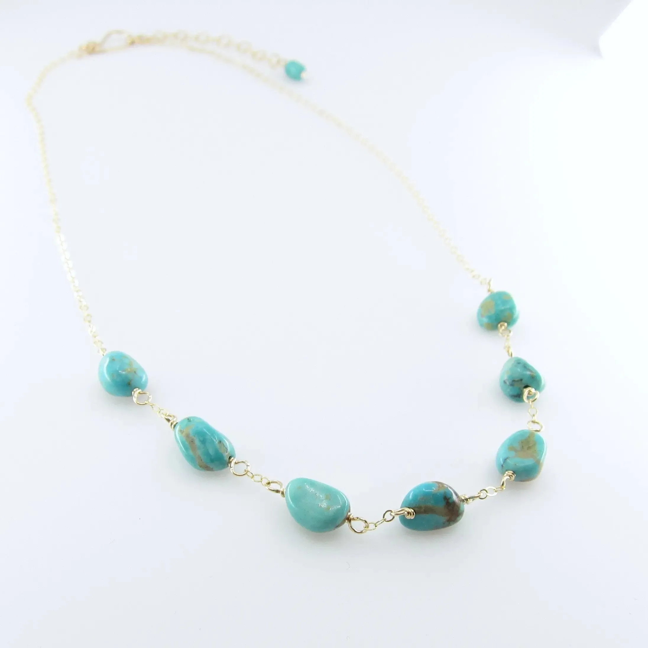 Lucky 7 Kingman Turquoise Necklace