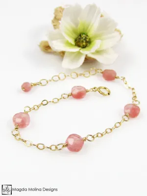 Mini Goddess (children) Delicate Cherry Quartz Bracelet