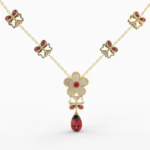 Mozambique Ruby Necklace - Tatiana