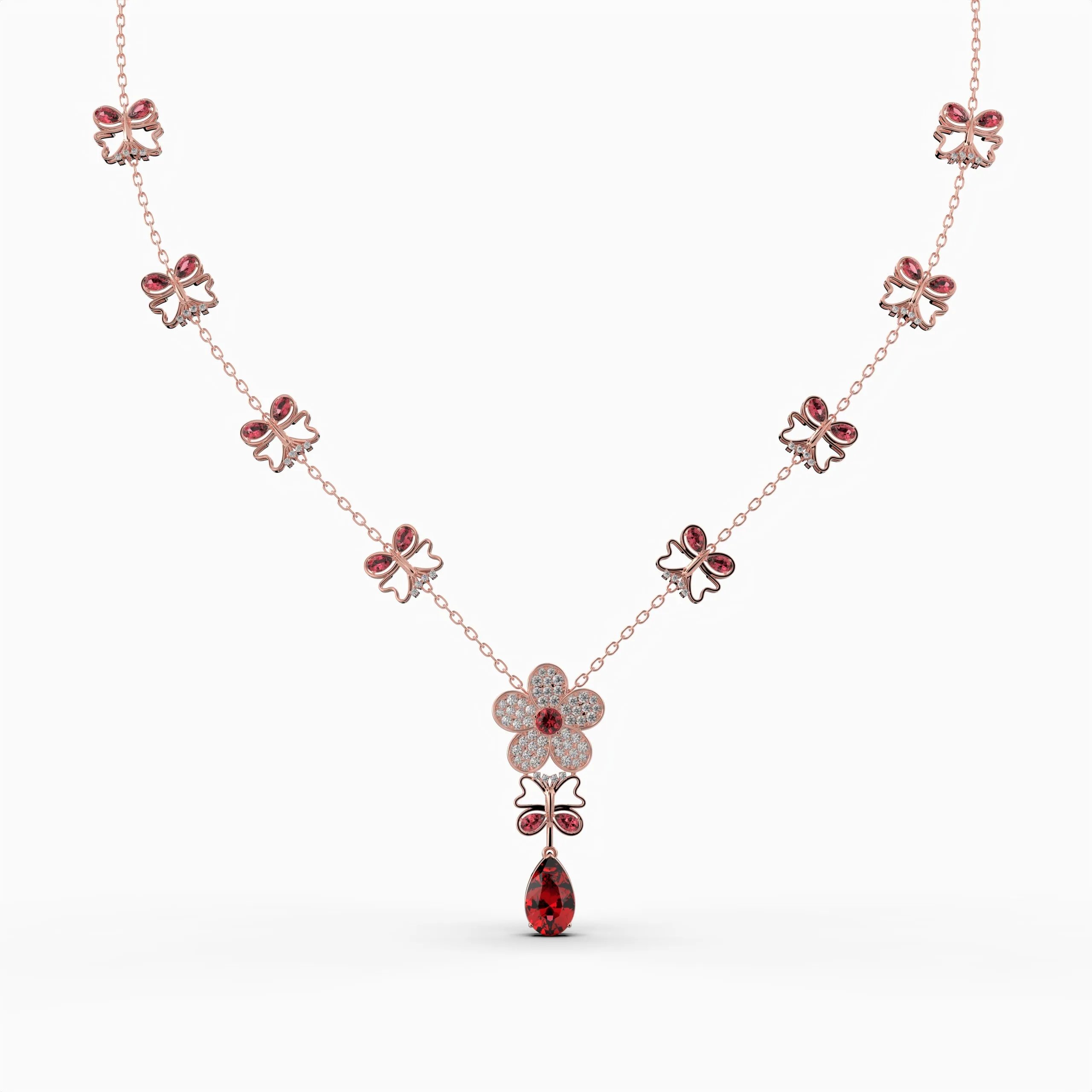 Mozambique Ruby Necklace - Tatiana