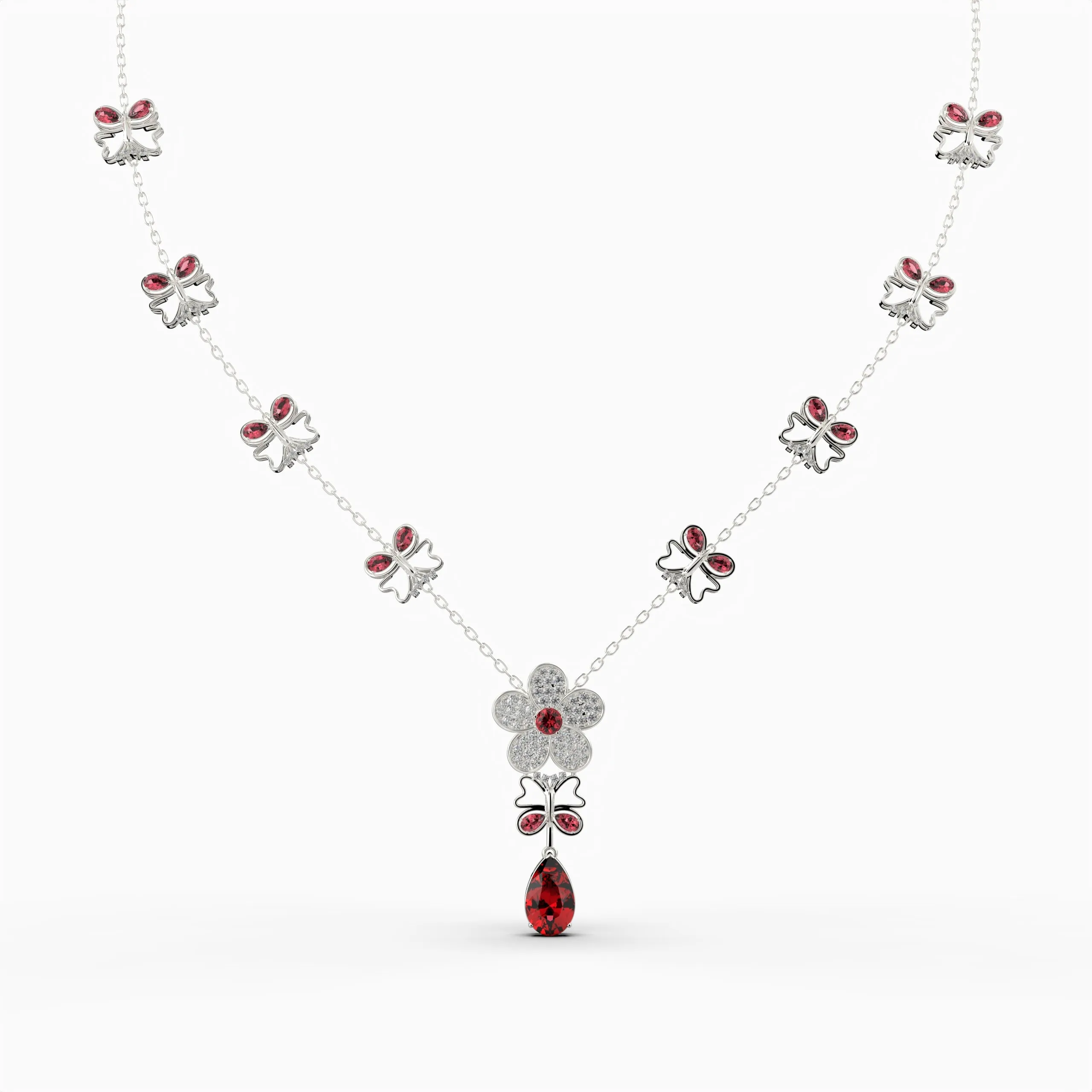 Mozambique Ruby Necklace - Tatiana