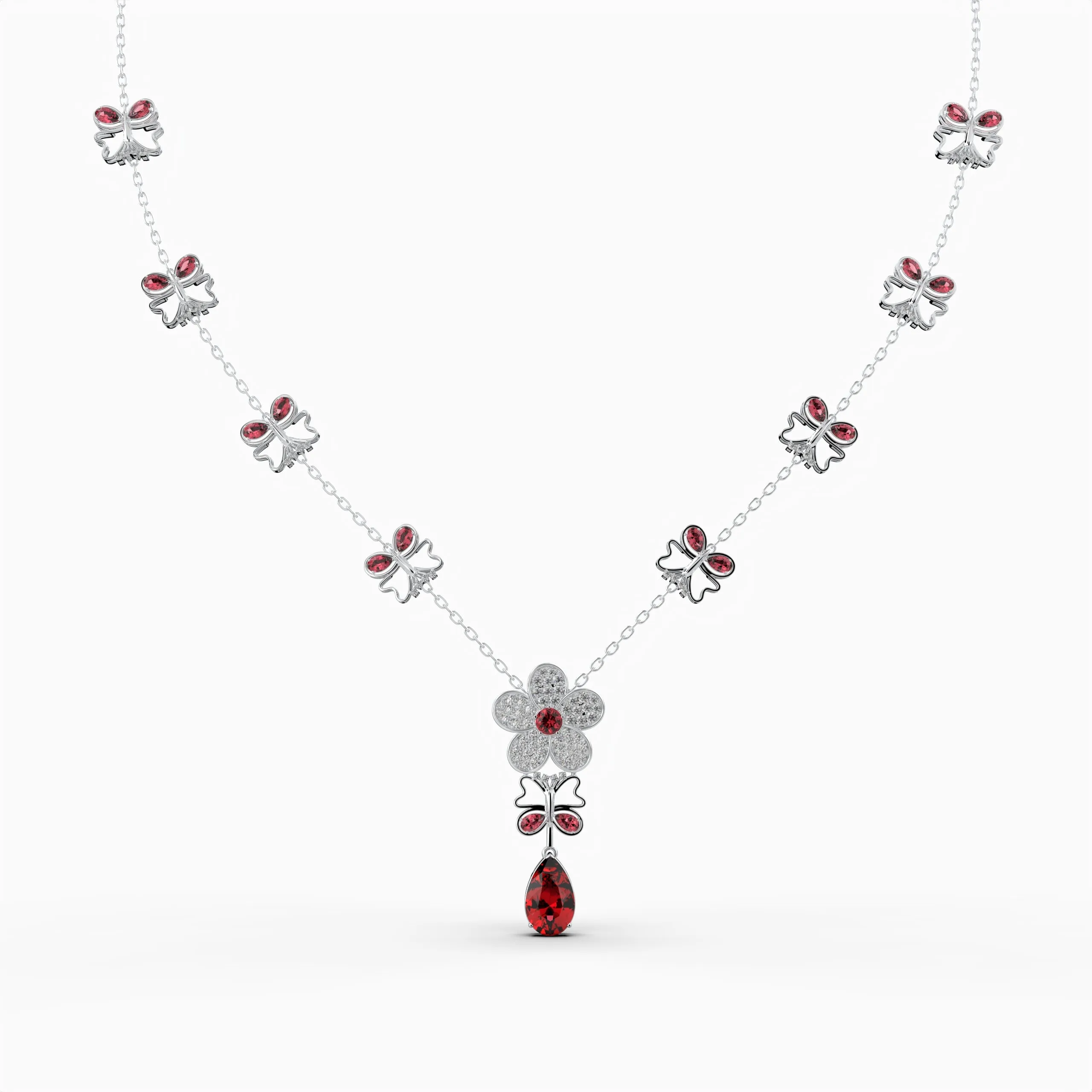 Mozambique Ruby Necklace - Tatiana