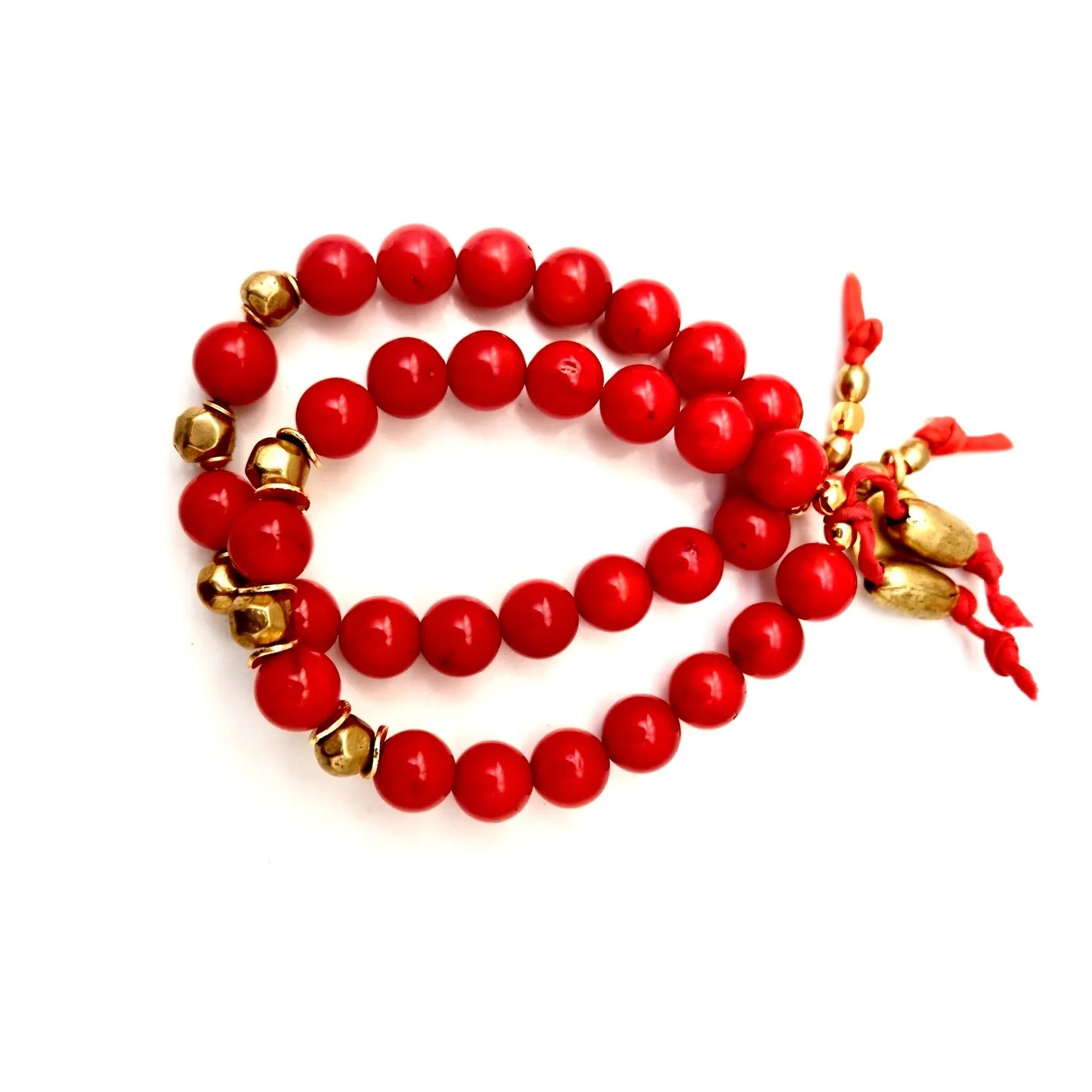 my red coral twin set bracelet