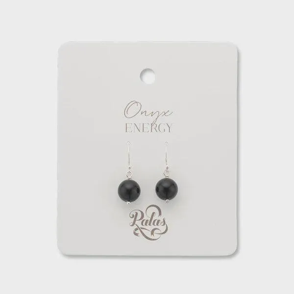 Onyx Healing Gem Earrings
