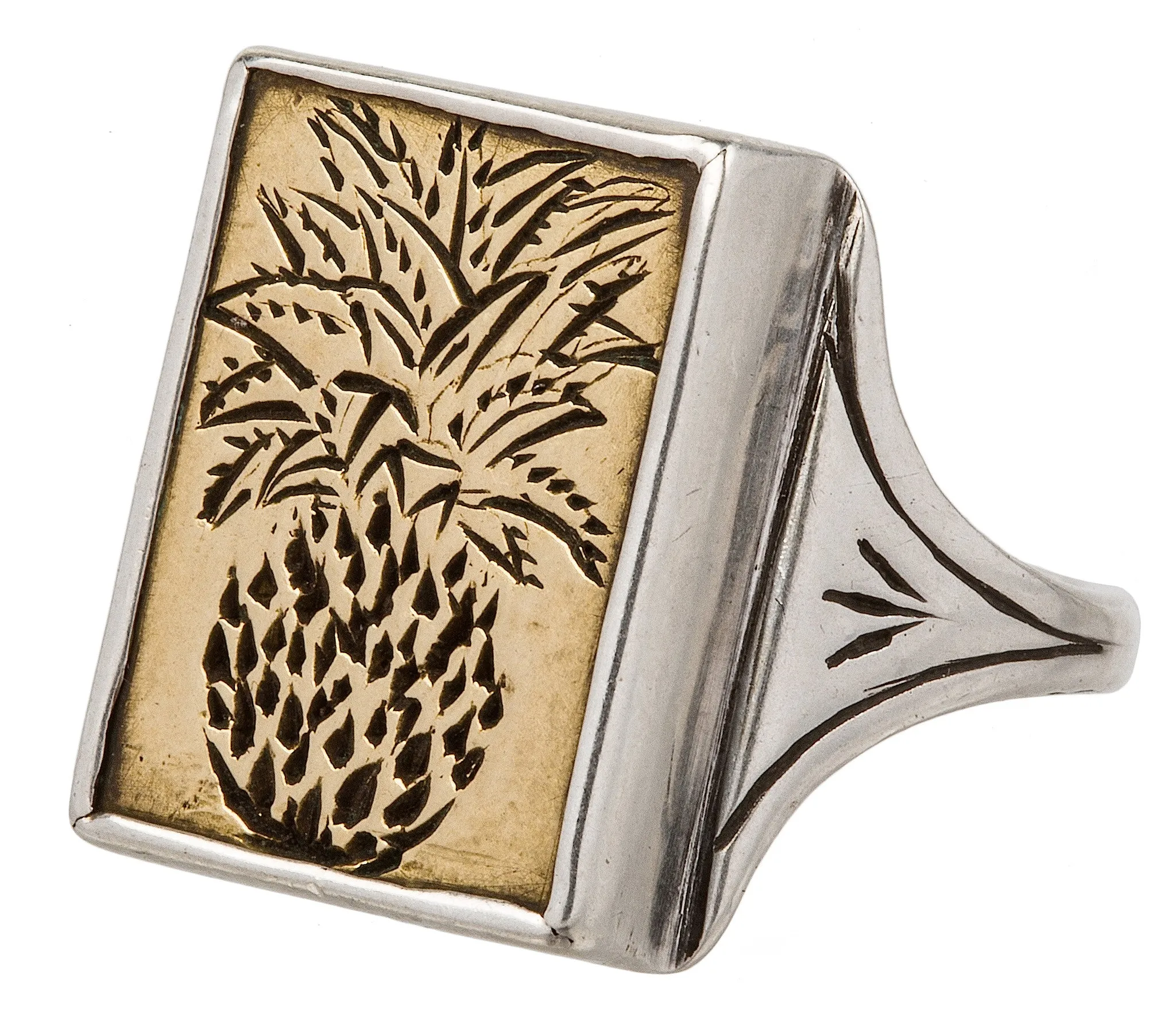 Pineapple Signet Ring