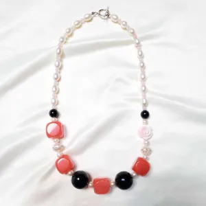 Quartz and Jade Necklace