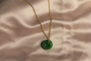 Quartz bead necklace