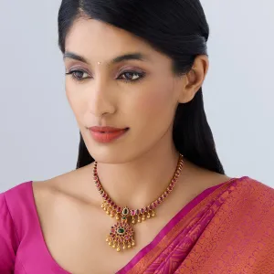 Reversible 92.5 Silver Temple Necklace 158341