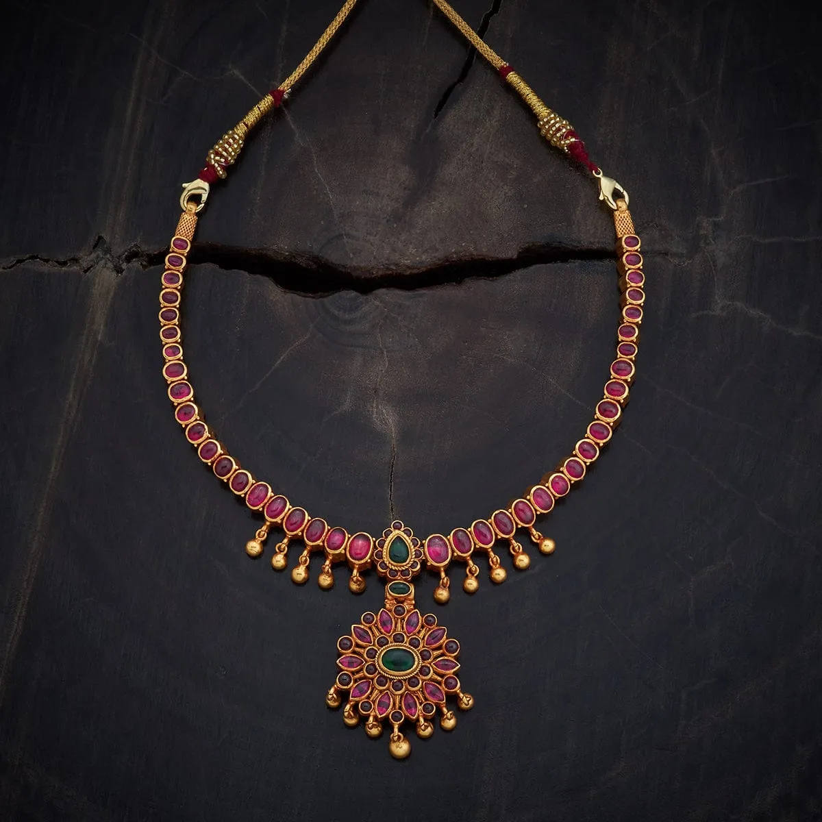 Reversible 92.5 Silver Temple Necklace 158341