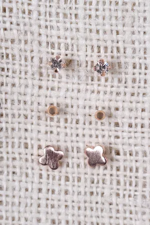Rhinestone Stud Earring Set