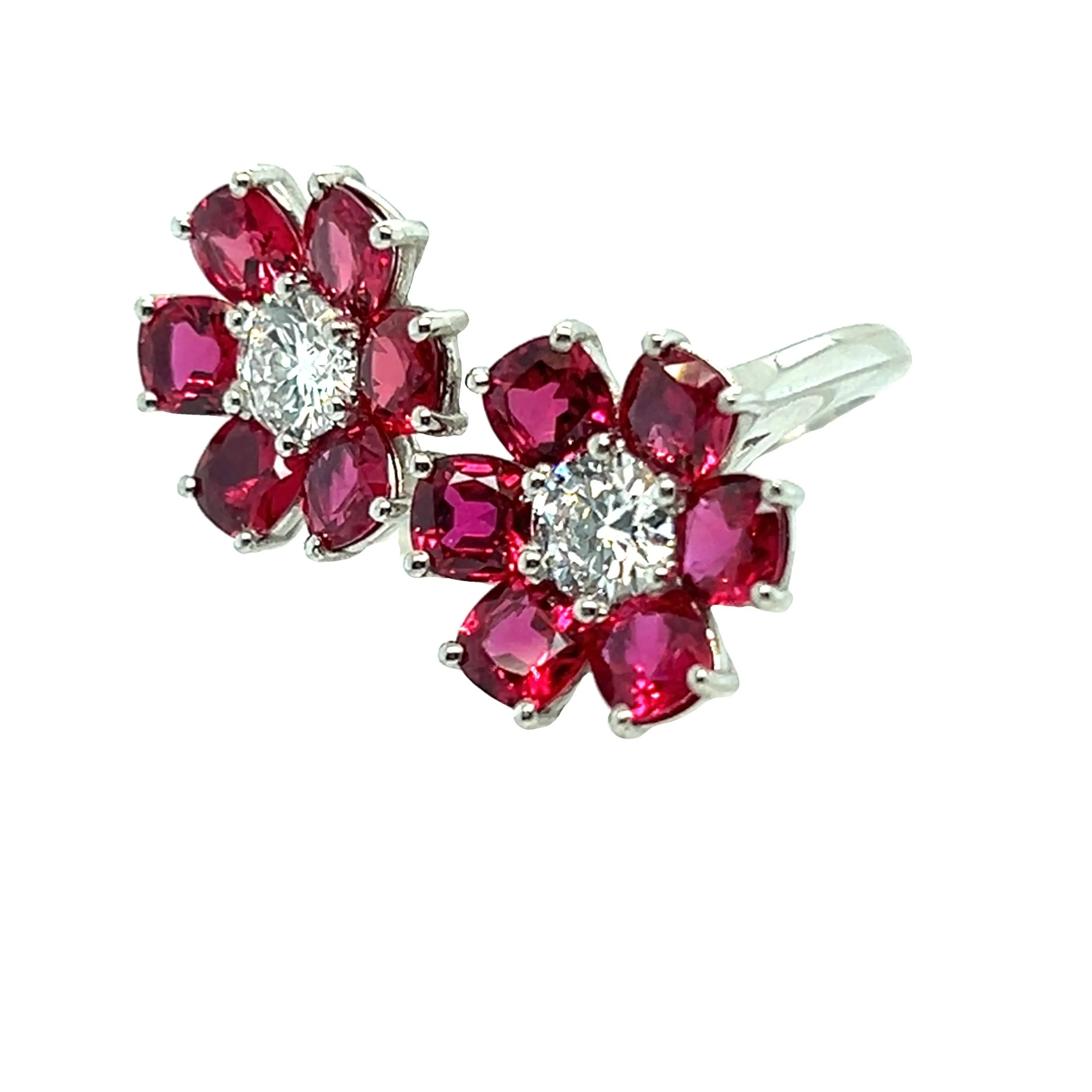 Ruby Flower Ring