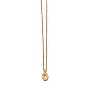Scarab Necklace, Ruby, Gold
