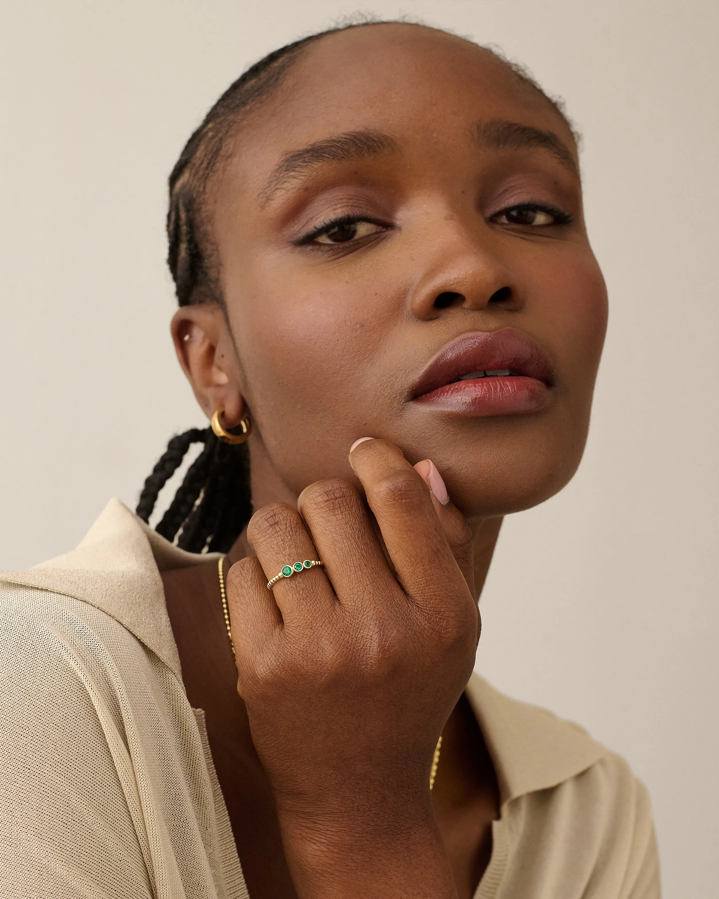 Serena Green Onyx Ring