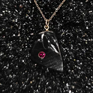 Shungite & Ruby Necklace