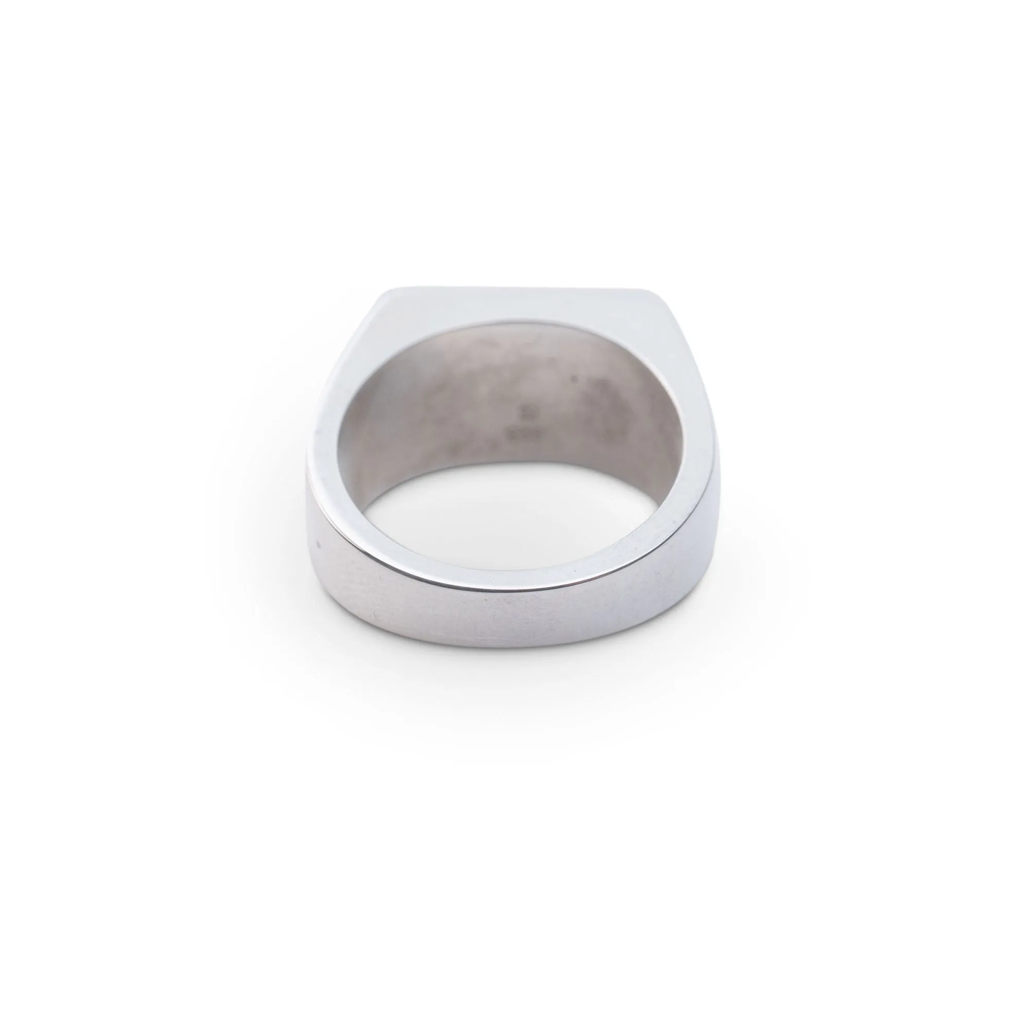 Silver Large Rectangle Signet
