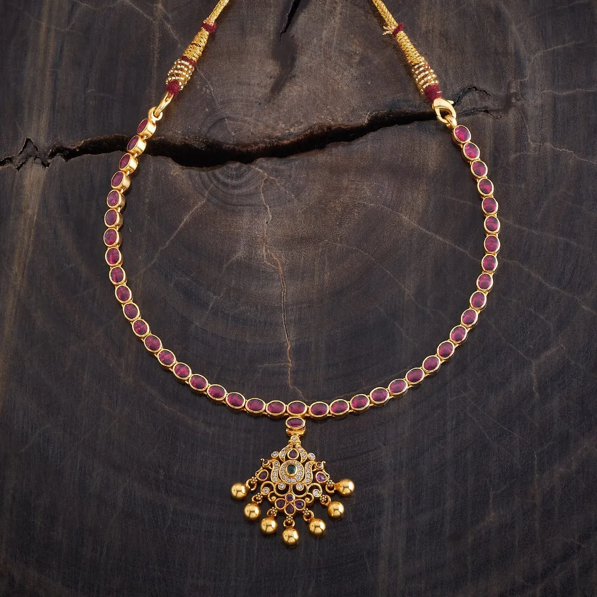 Silver Temple Necklace 170005