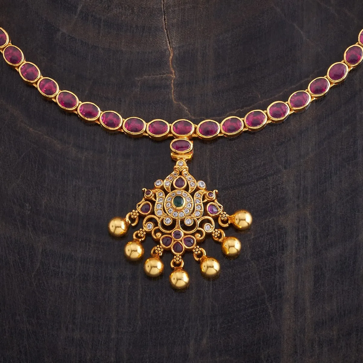 Silver Temple Necklace 170005