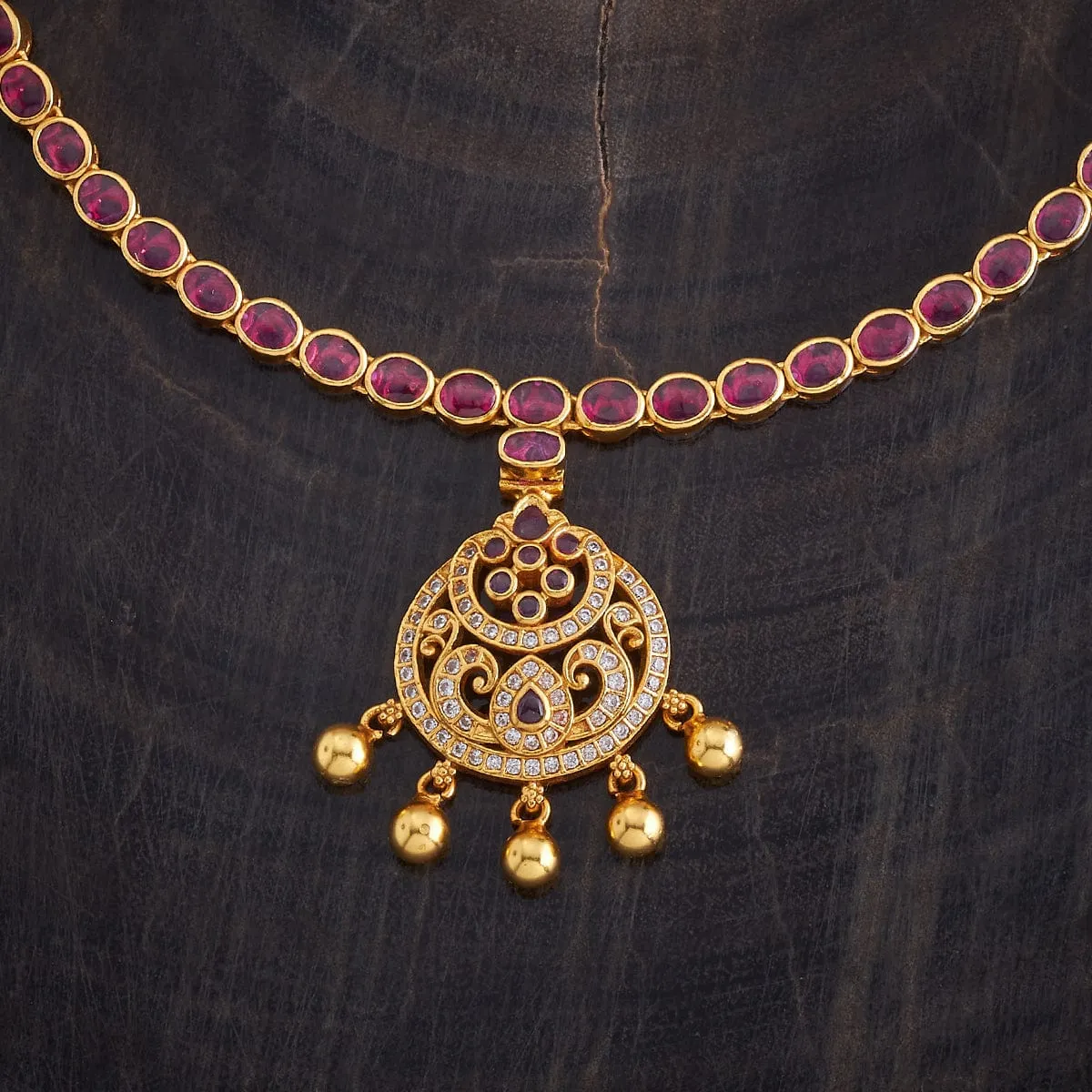 Silver Temple Necklace 170006